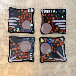 Handmade Glass Coasters Set